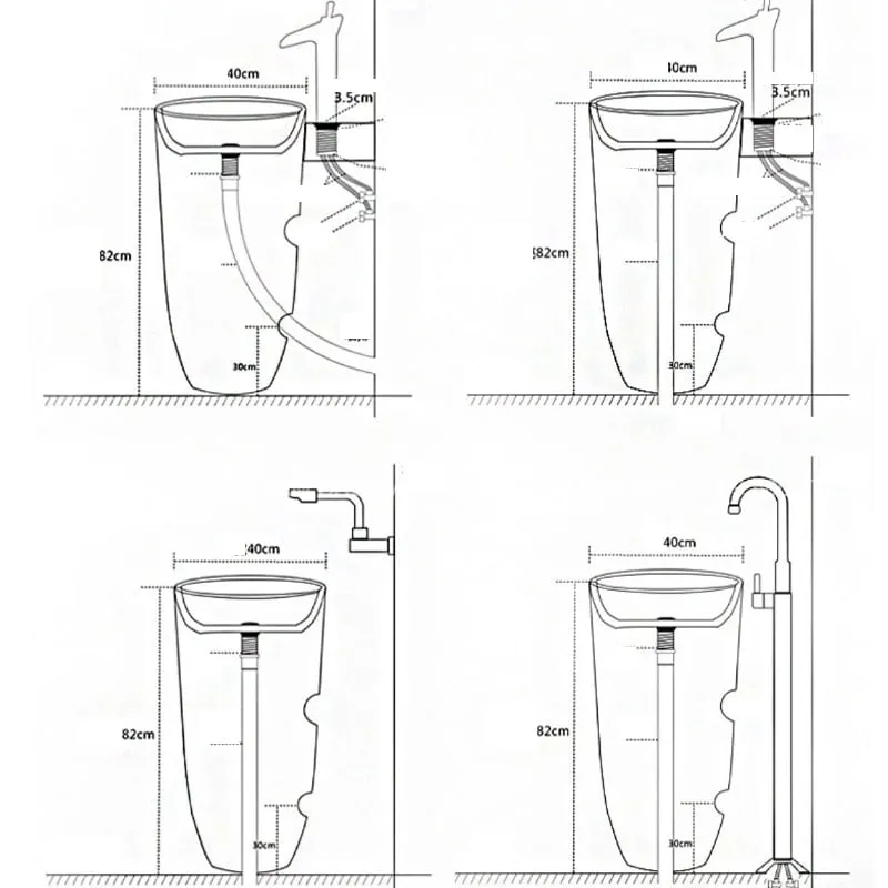 Lưu ý đến kích thước của thiết bị để lắp đặt chính xác