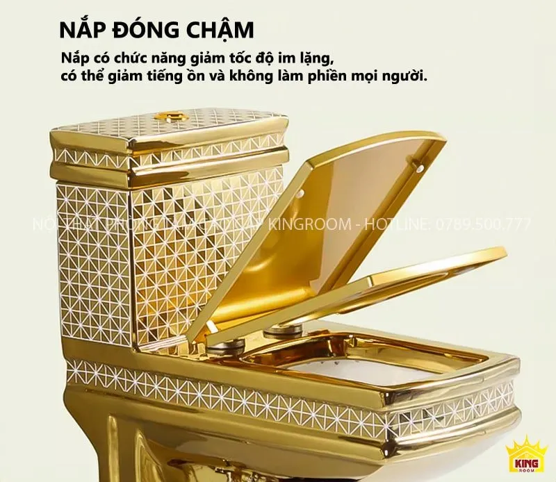 Nắp đóng chậm giúp người dùng an toàn khi sử dụng