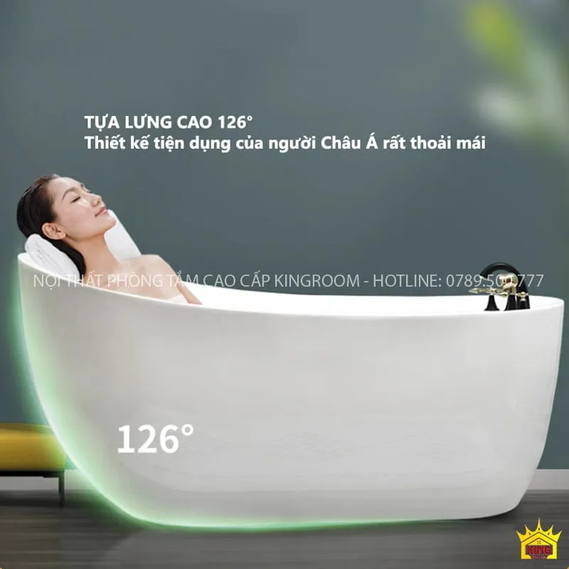 Tựa lưng bồn CS20 cao, phù hợp với người châu Á