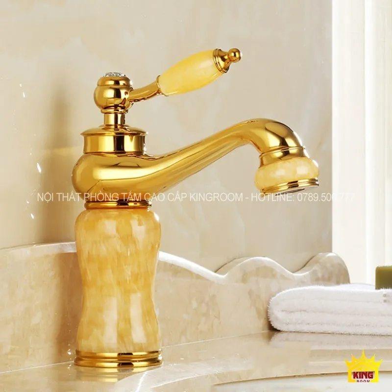 Vòi Lavabo AG60 kết hợp giữa đồng thau và đá cẩm thạch