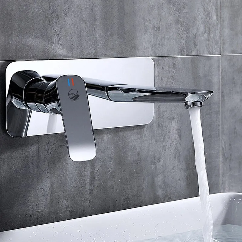 Vòi lavabo âm tường aqua 20SA thiết kế tinh tế