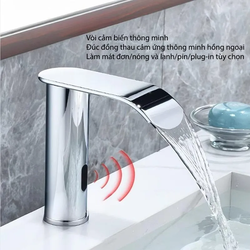 Vòi lavabo cảm ứng aqua QC40