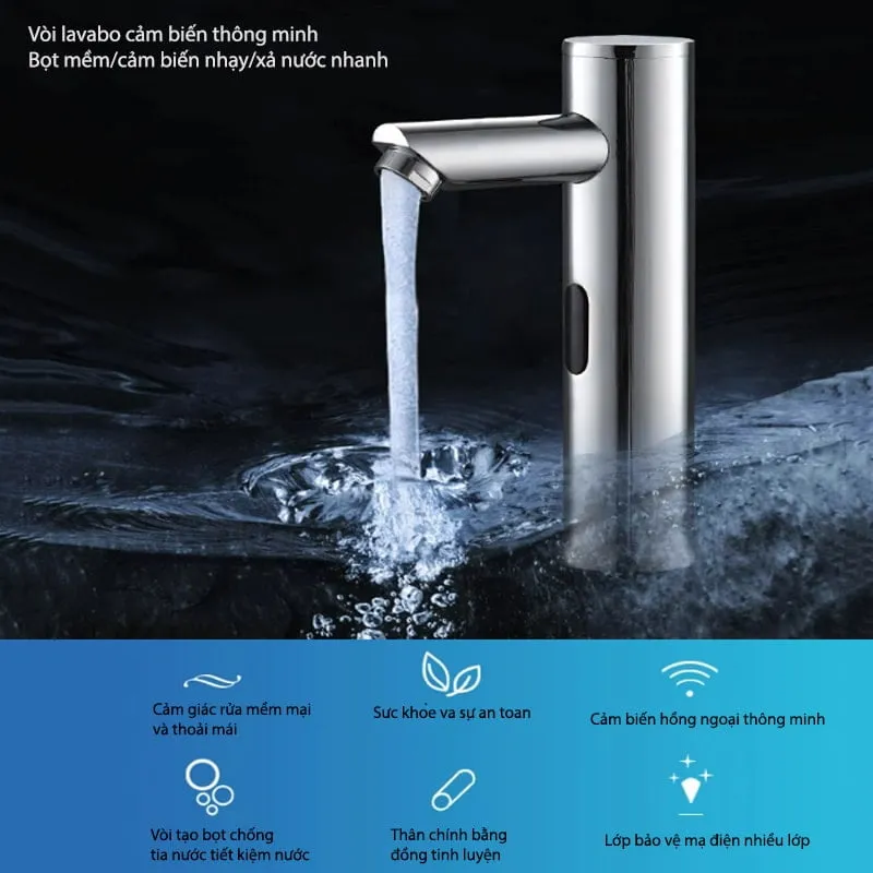 Vòi lavabo cảm ứng aqua SQ80