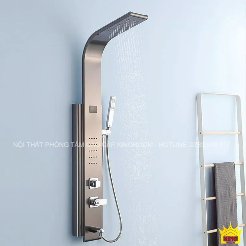 Sen thuyền massage inox 304 mạ điện màu xám Aqua 70S