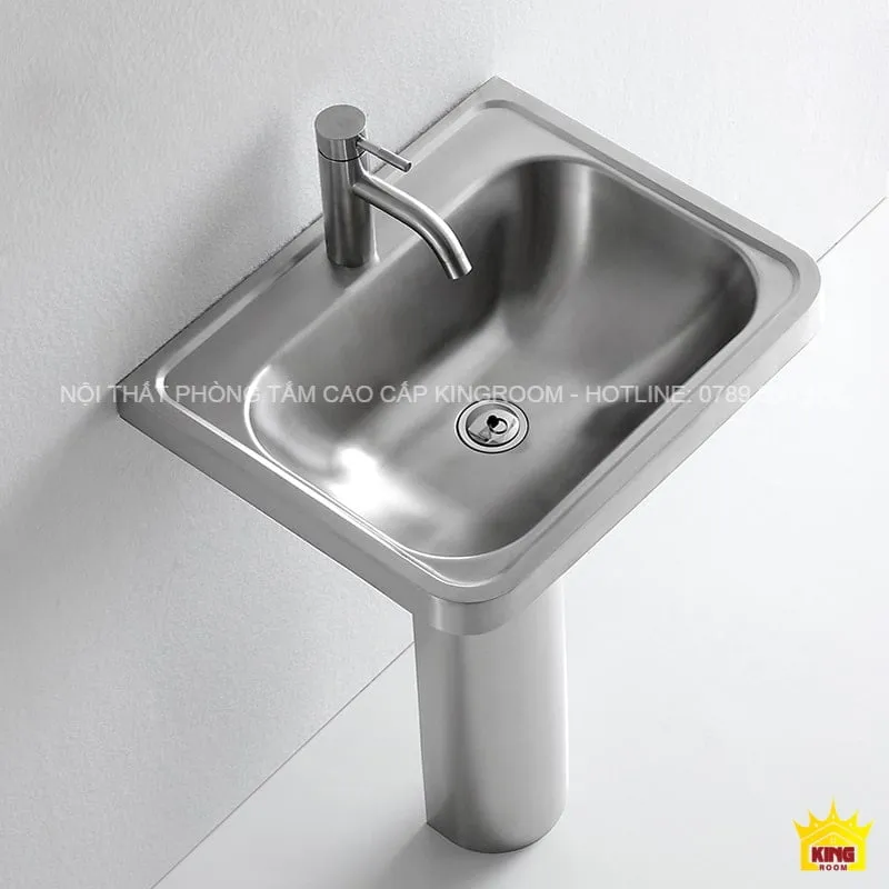 Lavabo đứng inox 304 Aqua CS30 nhìn từ trên cao