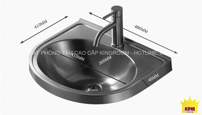 Kích thước chi tiết Lavabo Aqua SH50