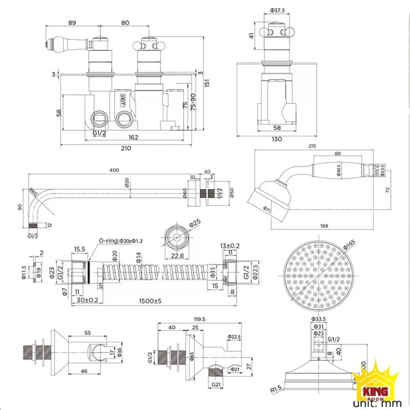 Phụ kiện được thiết kế chi tiết