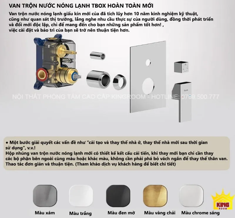 Van trộn nước nóng lạnh TBOX mới