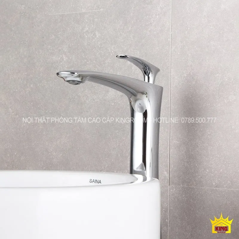 Vòi lavabo nóng lạnh Aqua AD10 lắp đặt cho chậu nổi