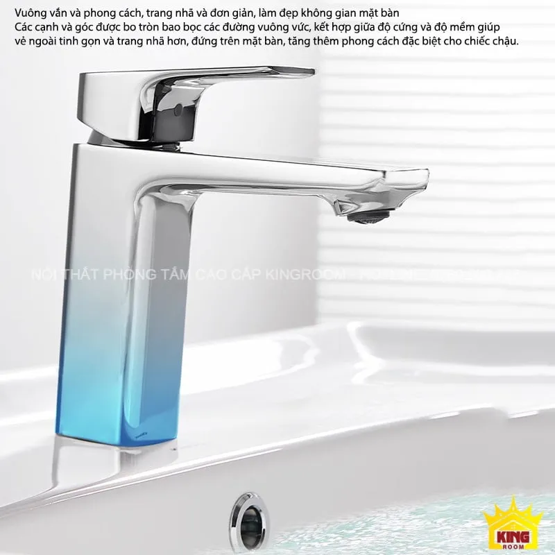 Vòi Lavabo Nóng Lạnh Aqua KL9 với phong cách đơn giản và tinh tế