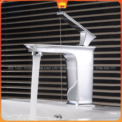 Vòi cao mạ chrome hiện đại Aqua VS20 cho nước nóng và lạnh và bọt nước mềm chống bắn