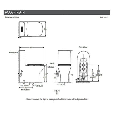 Bồn Cầu Kohler K-28220T-SL2-0 Cao Cấp, Tinh Tế Từng Chi Tiết - ảnh 3