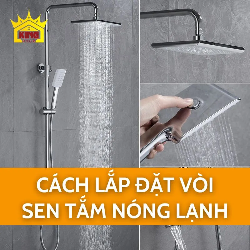 cách lắp đặt vòi sen tắm nóng lạnh