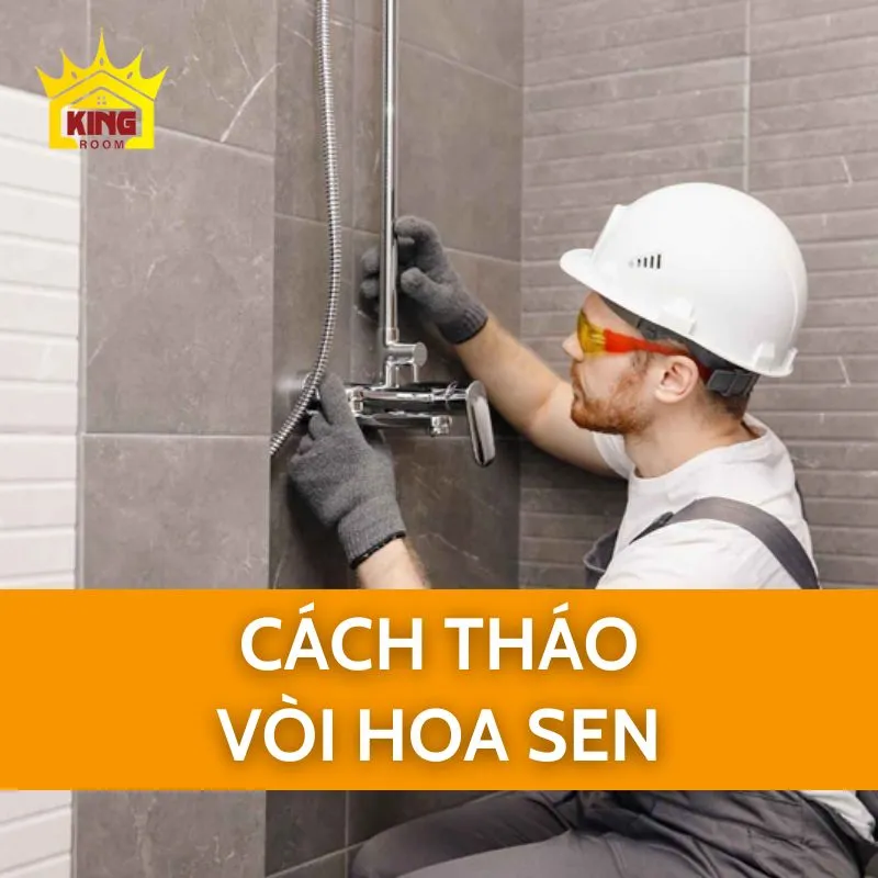 Cách tháo vòi hoa sen