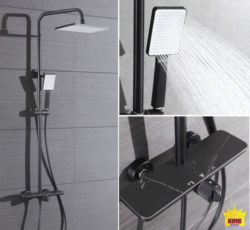 Cấu tạo của bộ sen tắm đứng hoàn chỉnh