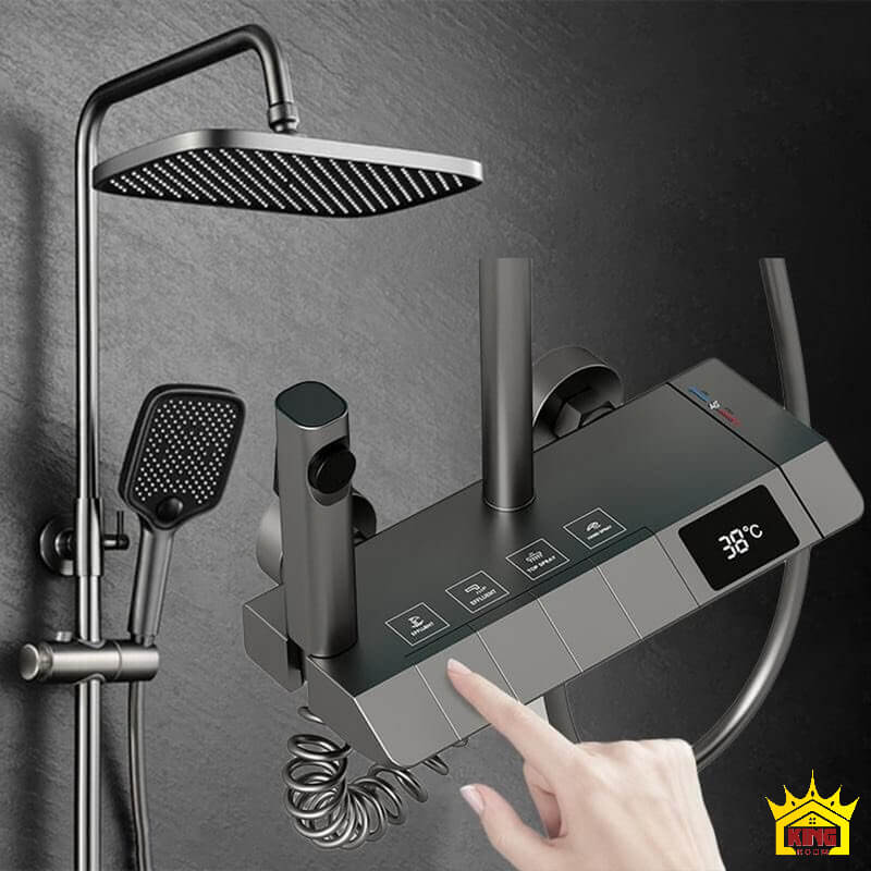 Chi tiết các bước dùng vòi sen nhiệt độ