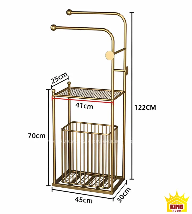 Kệ nhà tắm Aqua GS5 với kích thước chuẩn, giỏ đựng đồ có thể tháo rời