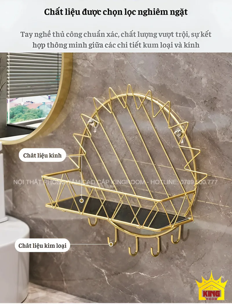 Kệ Aqua SA40 được làm từ chất liệu kim loại và kính, đảm bảo bền bỉ.