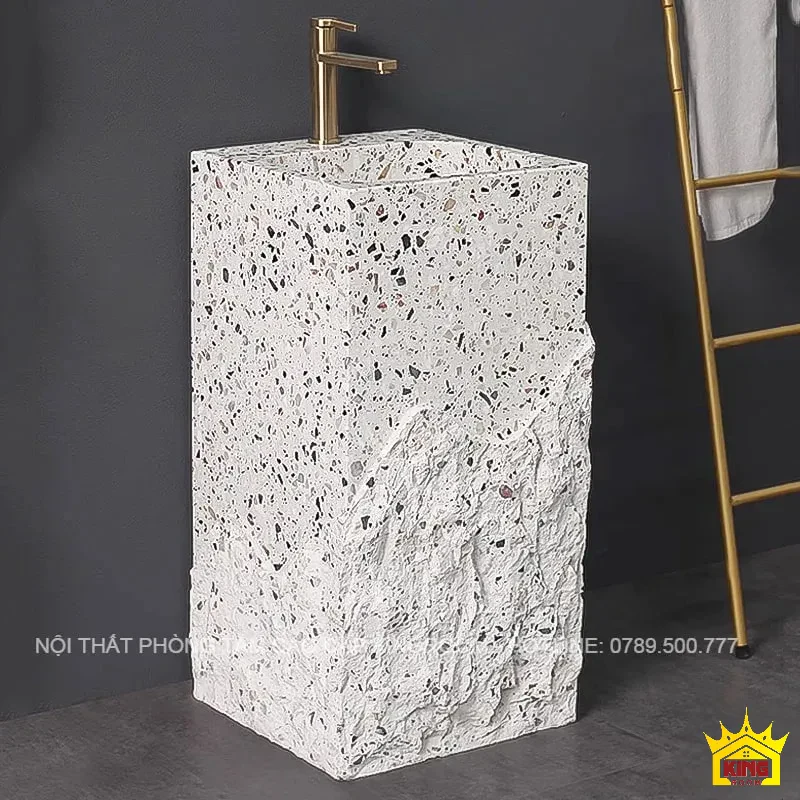 Lavabo Đá Marble Nguyên Khối HM50