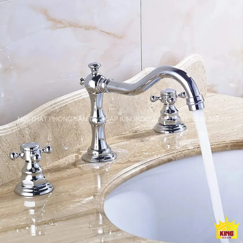 Vòi lavabo nóng lạnh gật gù