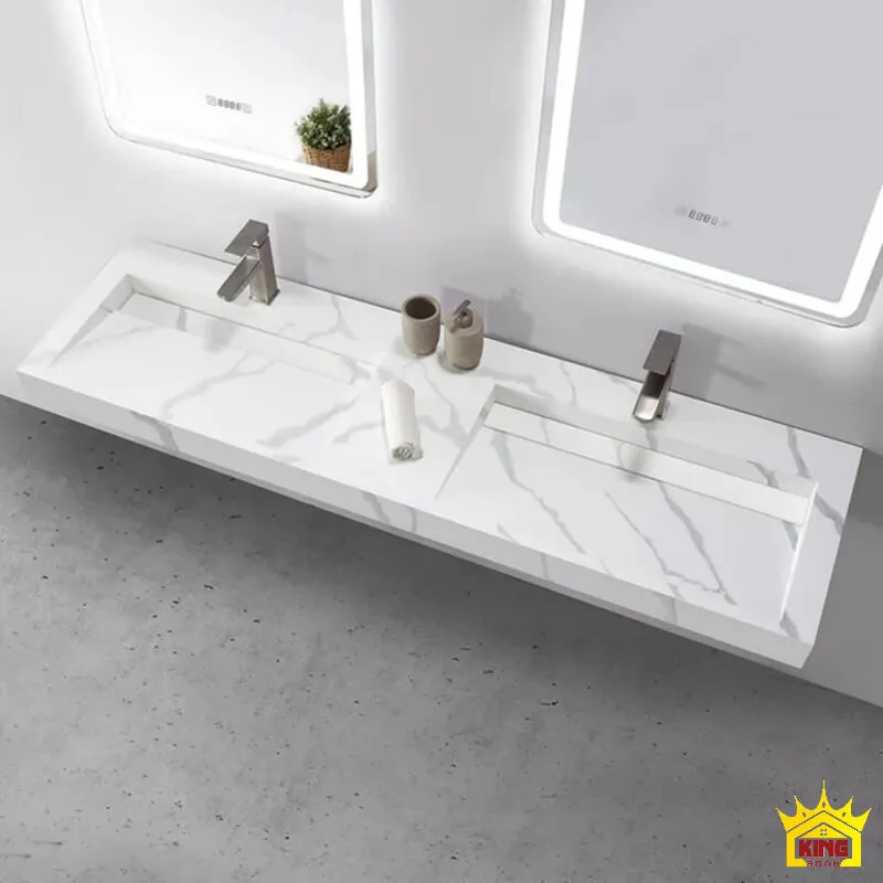 Bộ tủ lavabo đôi sang trọng, cao cấp và tinh tế