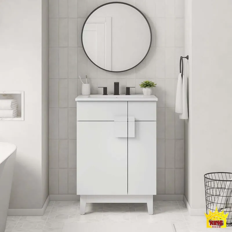 Cách lắp tủ lavabo không bị chênh