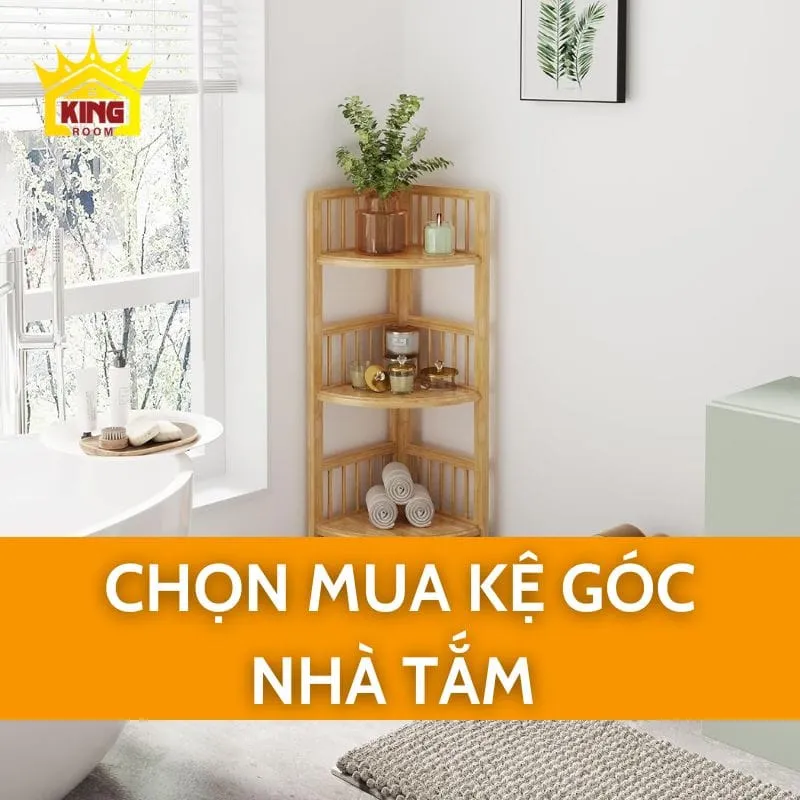 Chọn mua kệ góc nhà tắm