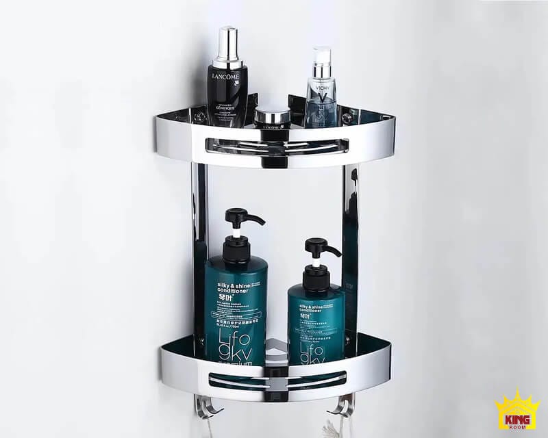 Kệ góc giúp cải thiện thẩm mỹ cho nhà tắm
