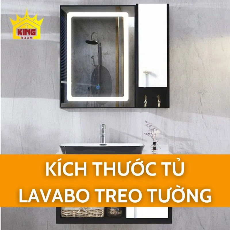 Kích thước tủ lavabo treo tường