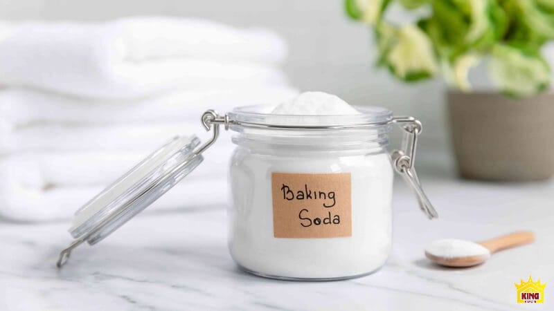 Làm sạch tủ lavabo bằng baking soda