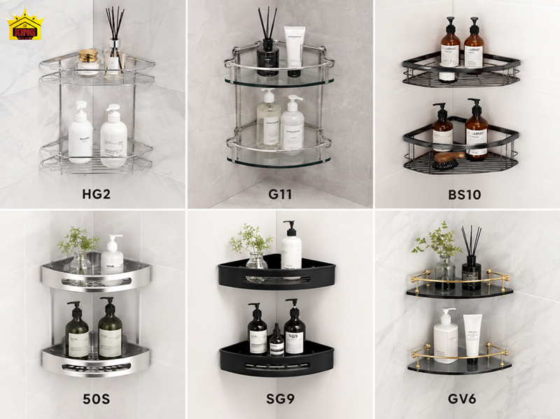Mẫu kệ góc nhà tắm đẹp tại Kingroom