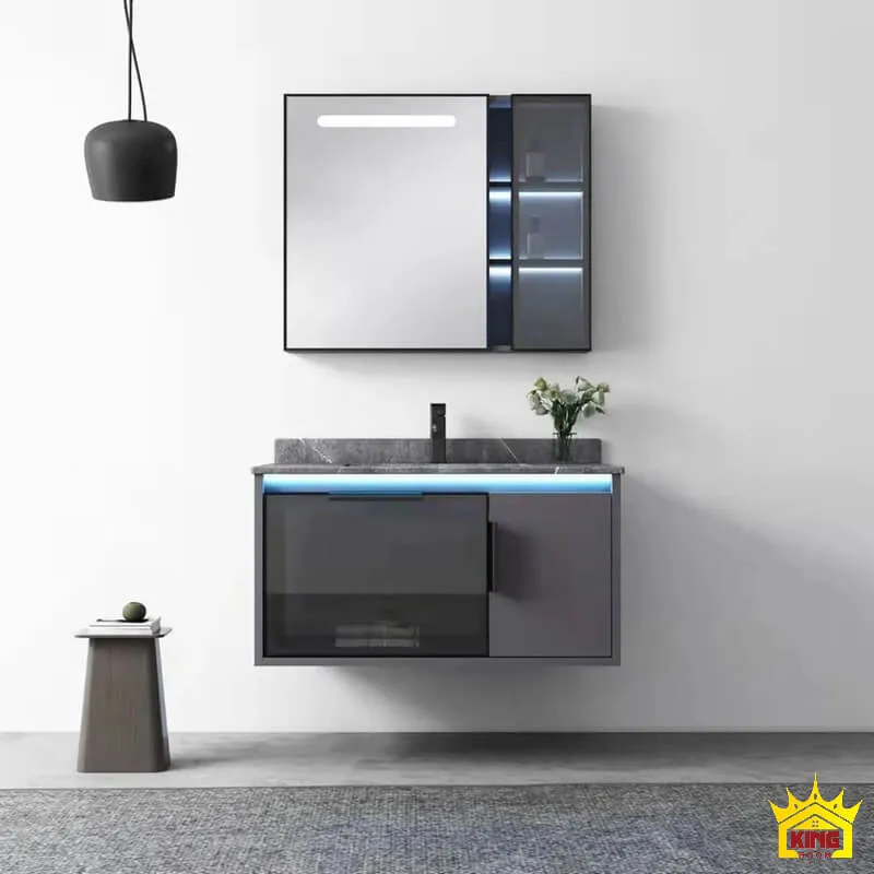 Mẫu thiết kế tủ lavabo inox đẹp tinh tế