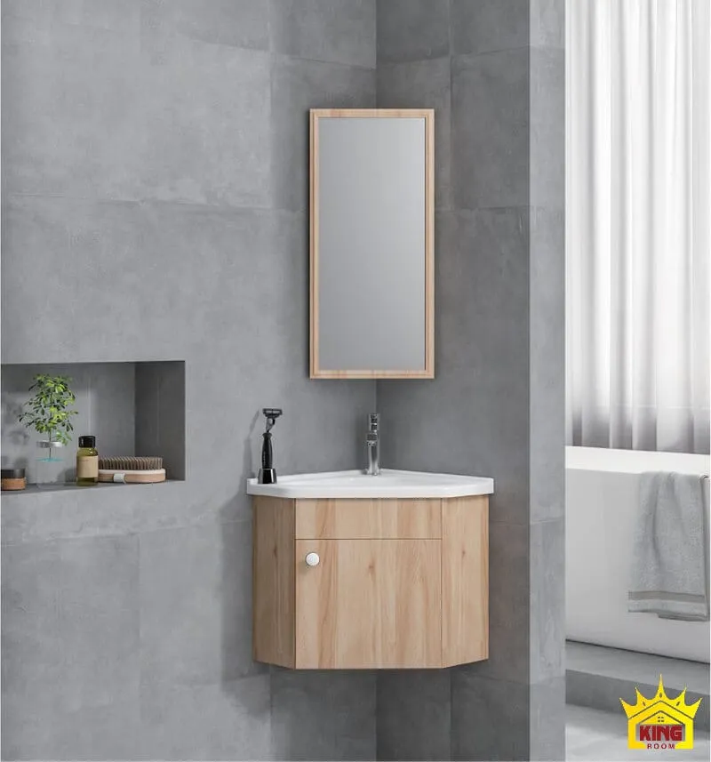 Mẫu tủ chậu lavabo dạng treo tường