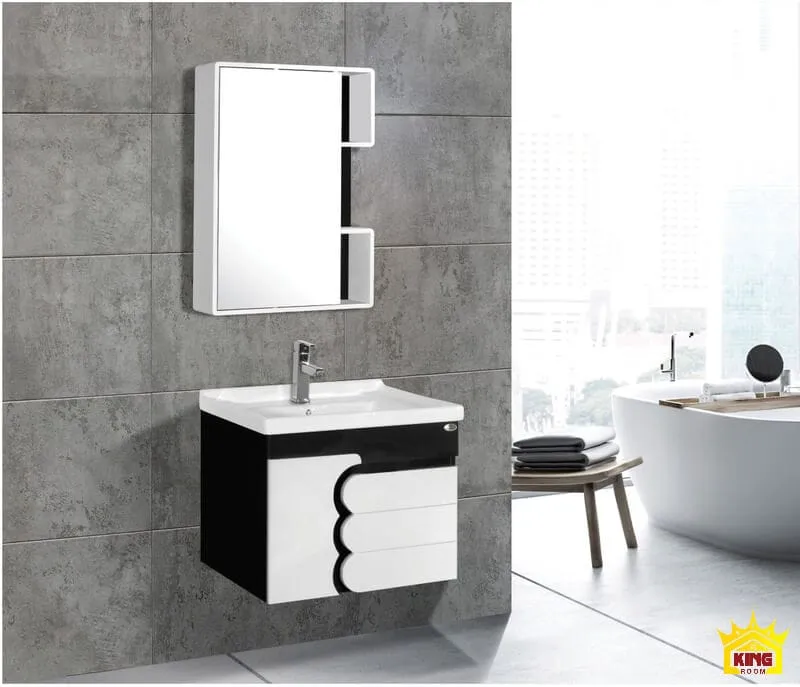 Mẫu tủ gương lavabo phòng tắm loại đơn