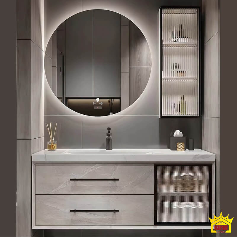 Nghiên cứu cấu tạo mẫu tủ lavabo mặt đá
