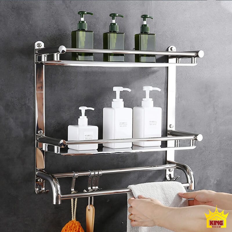 Phân loại kệ để trong nhà tắm theo cách lắp đặt