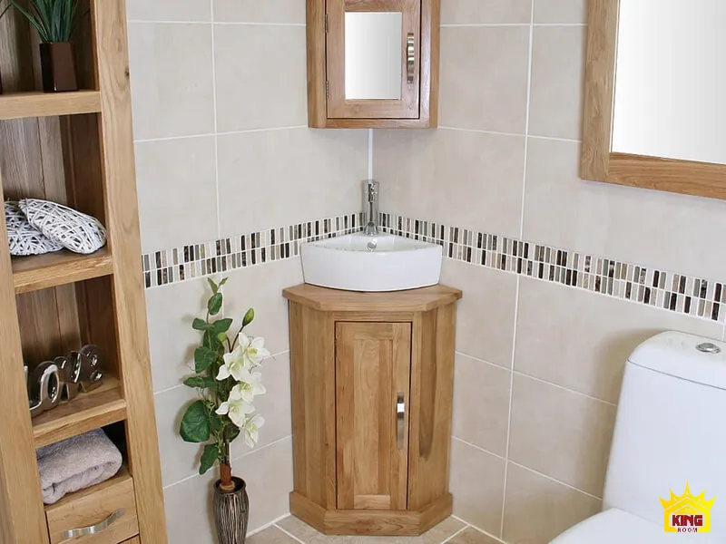 Phân loại tủ lavabo đặt góc theo chất liệu phổ biến