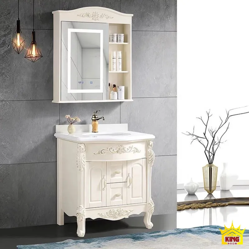 Quan sát mẫu tủ chậu lavabo tân cổ điển độc đáo