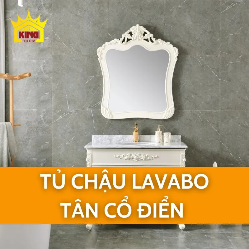 Tủ chậu lavabo tân cổ điển