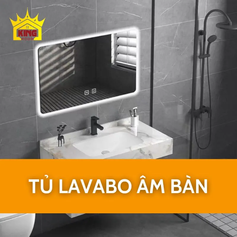 Tủ lavabo âm bàn