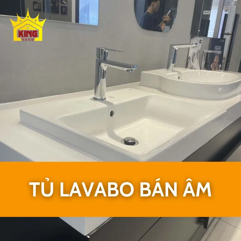 Tủ lavabo bán âm