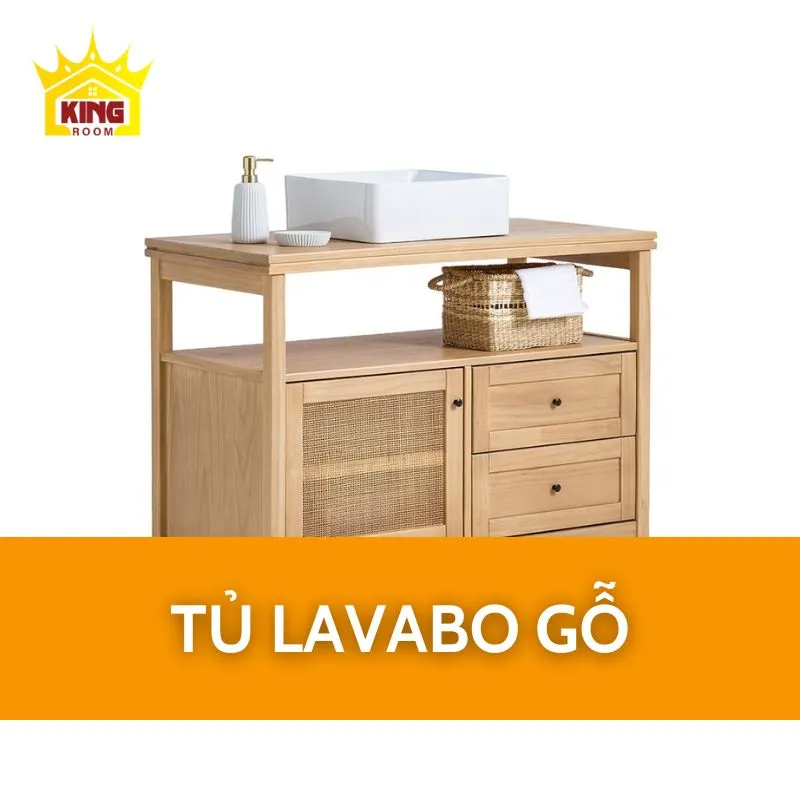 Tủ lavabo gỗ