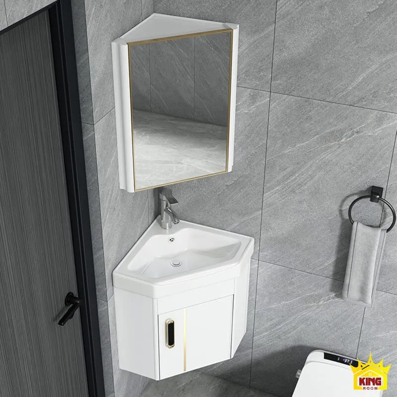 Tủ lavabo treo góc sở hữu kích thước chuẩn