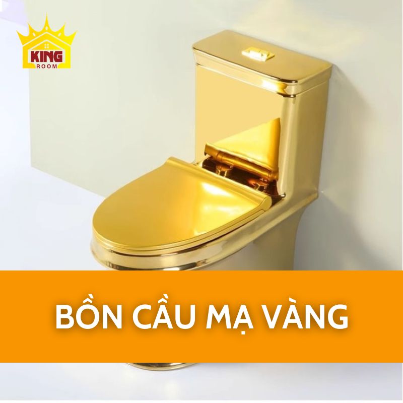 Bồn cầu mạ vàng