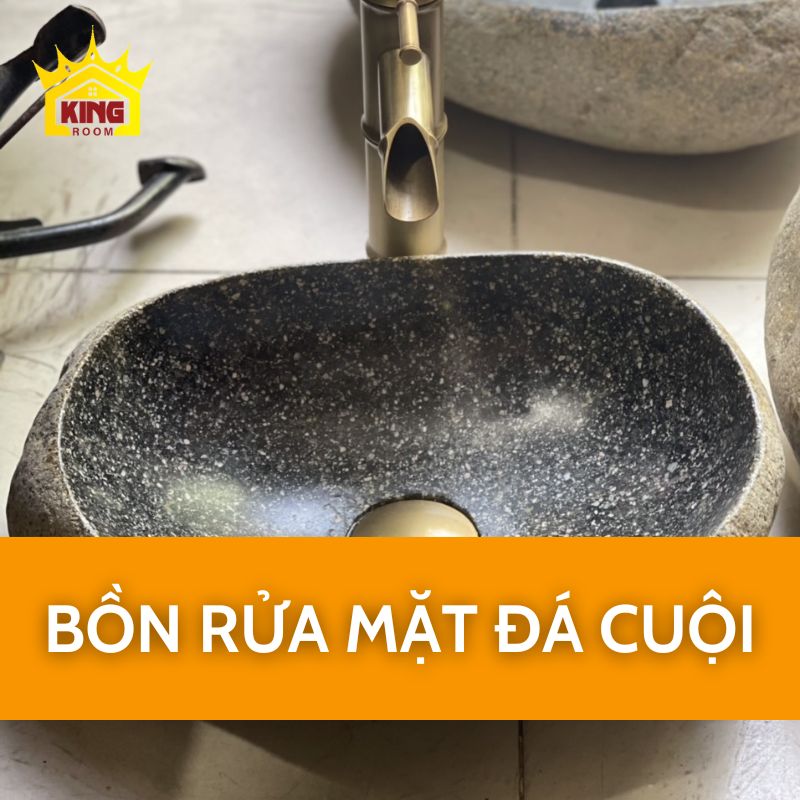 Bồn rửa mặt đá cuội