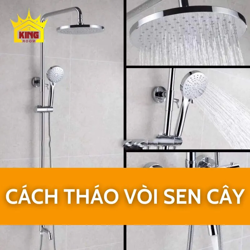 Cách tháo vòi sen cây