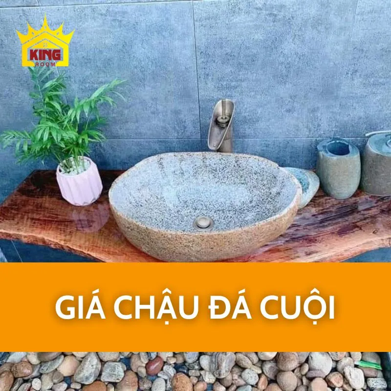 Giá chậu đá cuội