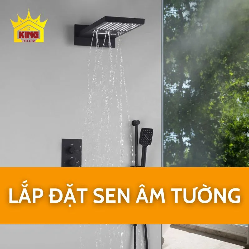 Lắp đặt sen âm tường