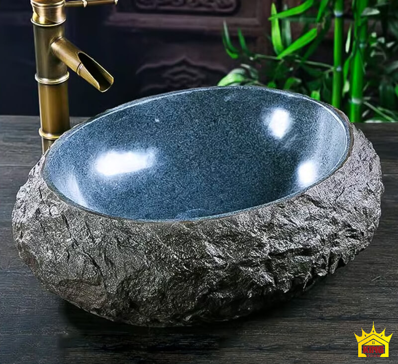Sản phẩm chậu lavabo được làm từ đá cuội DN80