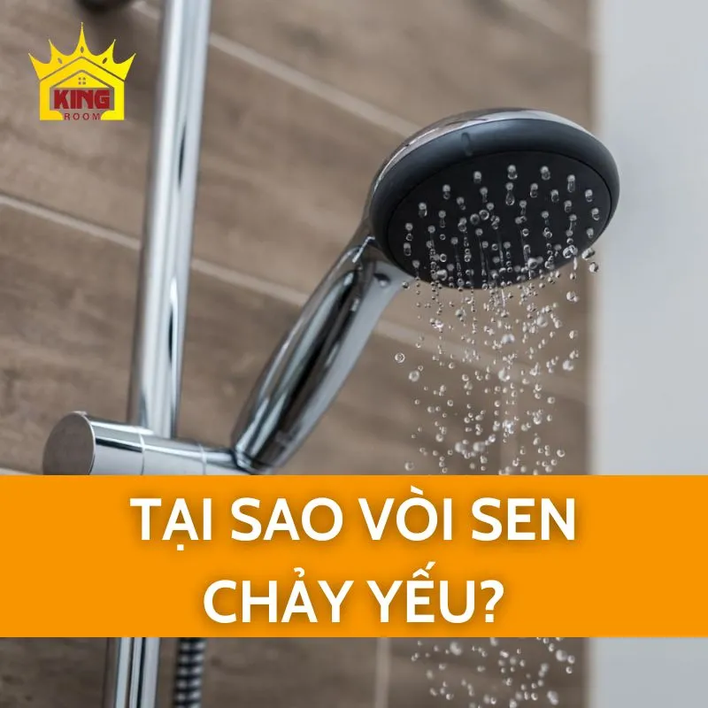 Tại sao vòi sen chảy yếu